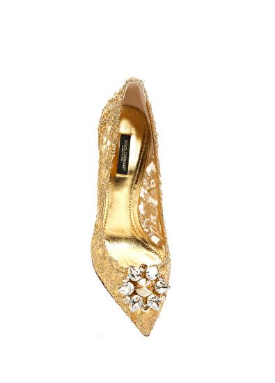 dolce gabbana gold ayakkabı